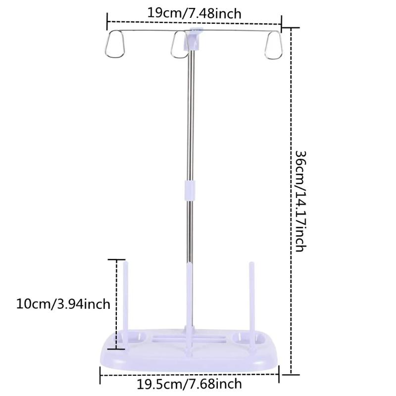 Serger Thread Cone - 휴대용 콘형 실꽂이(스풀 스탠드 포함) -
