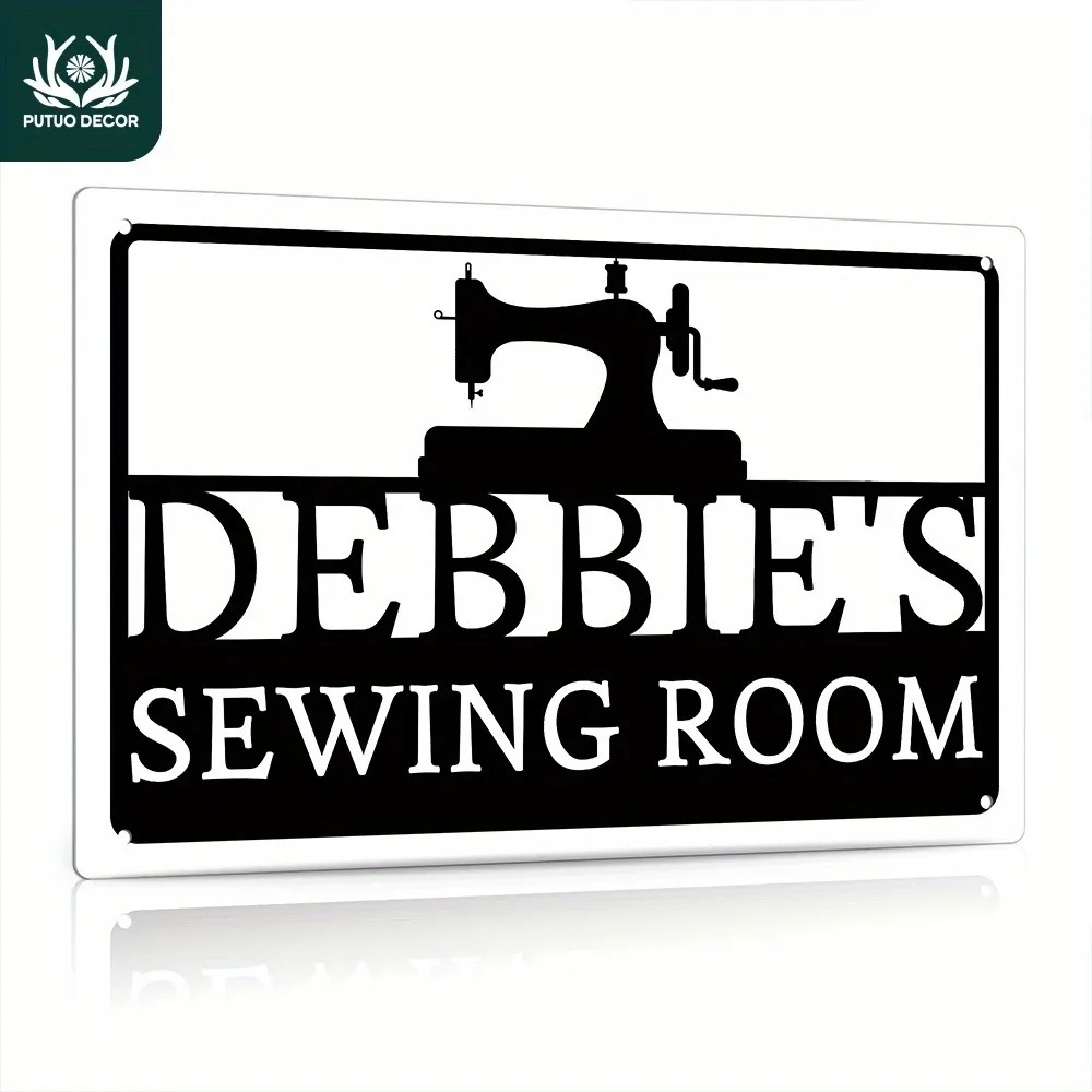Sewing Art - [2D 플랫] 맞춤형 재봉실 금속 간판