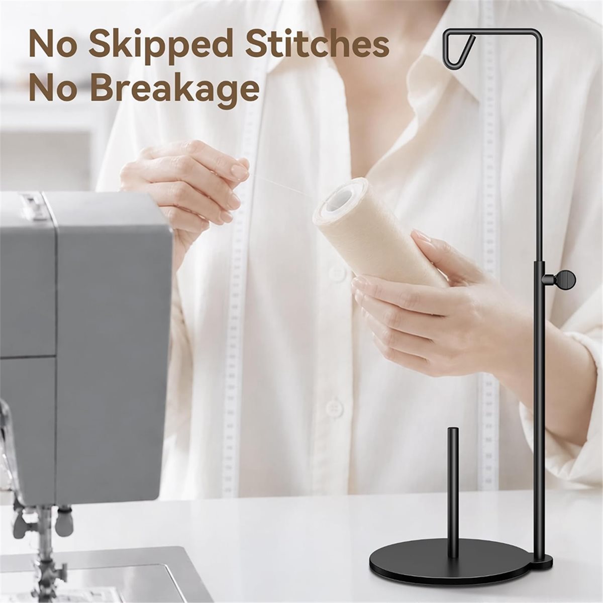 조절 가능한 콘형 실 스탠드 스풀 홀더, 재봉틀, 자수 - Serger Thread Cone 리뷰 및 가격