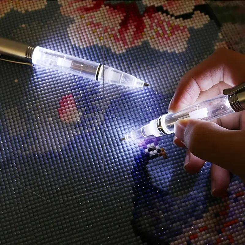 LED 라이트 다이아몬드 페인팅 펜 1개, DIY 크로 - Sewing Art 리뷰 및 가격