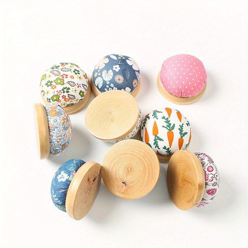 1Pc Ramdon 컬러 우드 스탠드 천 바늘 핀 쿠션 - Sewing Pin Cushion 리뷰 및 가격