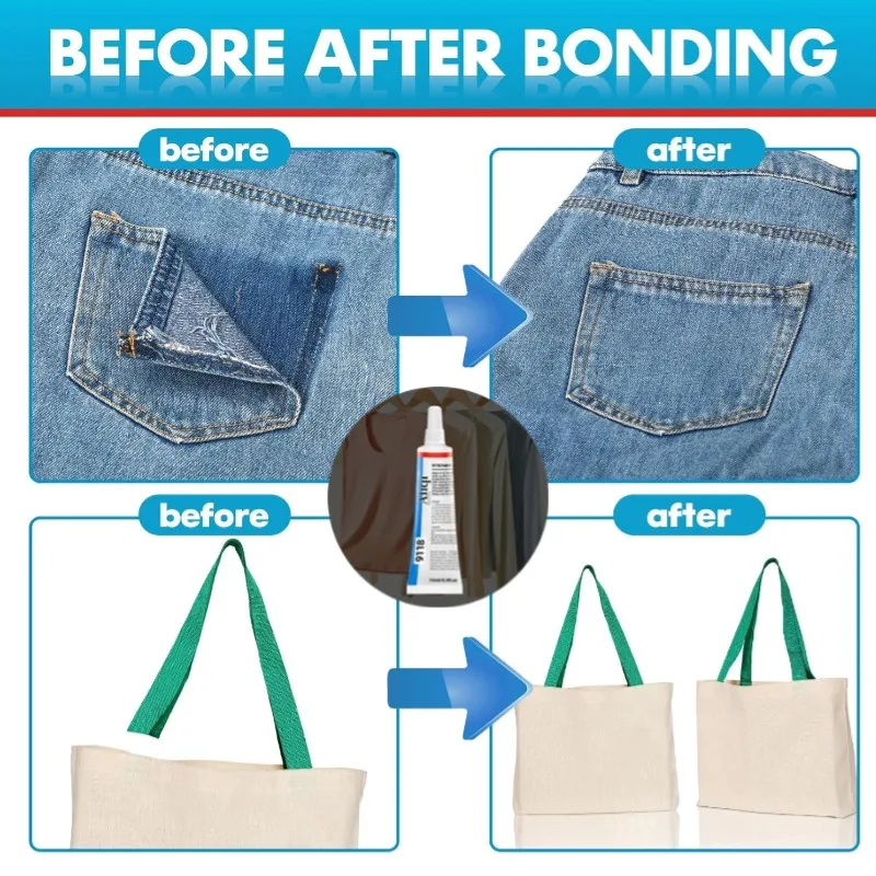 옷 수선용 무봉제 원단 접착제, 데님 청바지 밑단 패치 - Fabric Glue Bond 리뷰 및 가격