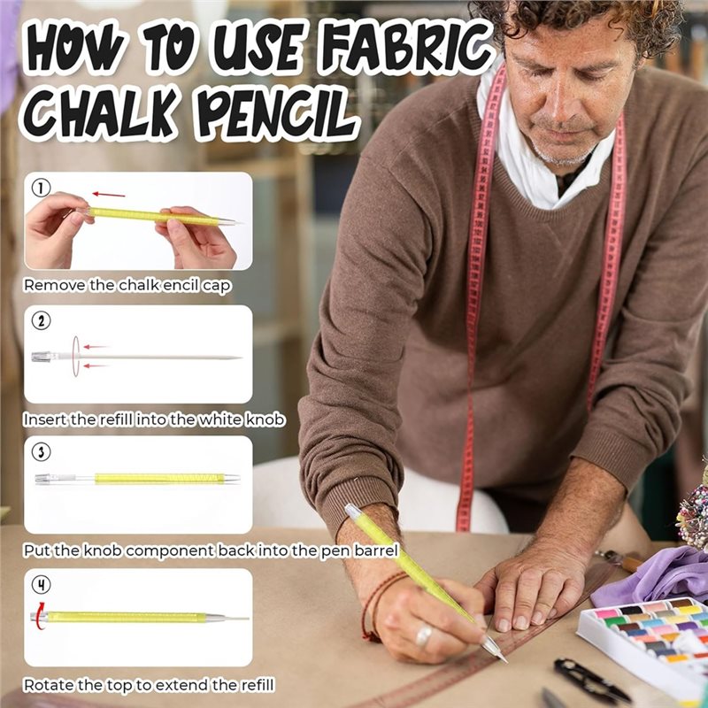흰색 리필형 패브릭 마커 및 재봉용 테일러 분필 연필  - Fabric Marking Pen 리뷰 및 가격