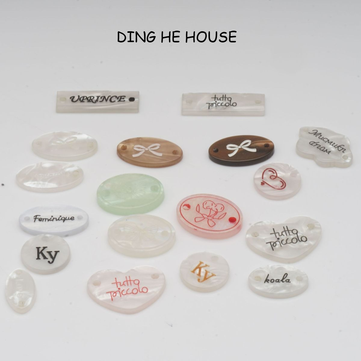 10pcs 타원형 태그 버튼 컬렉션 DIY 봉제 수제  - Sewing Label 리뷰 및 가격