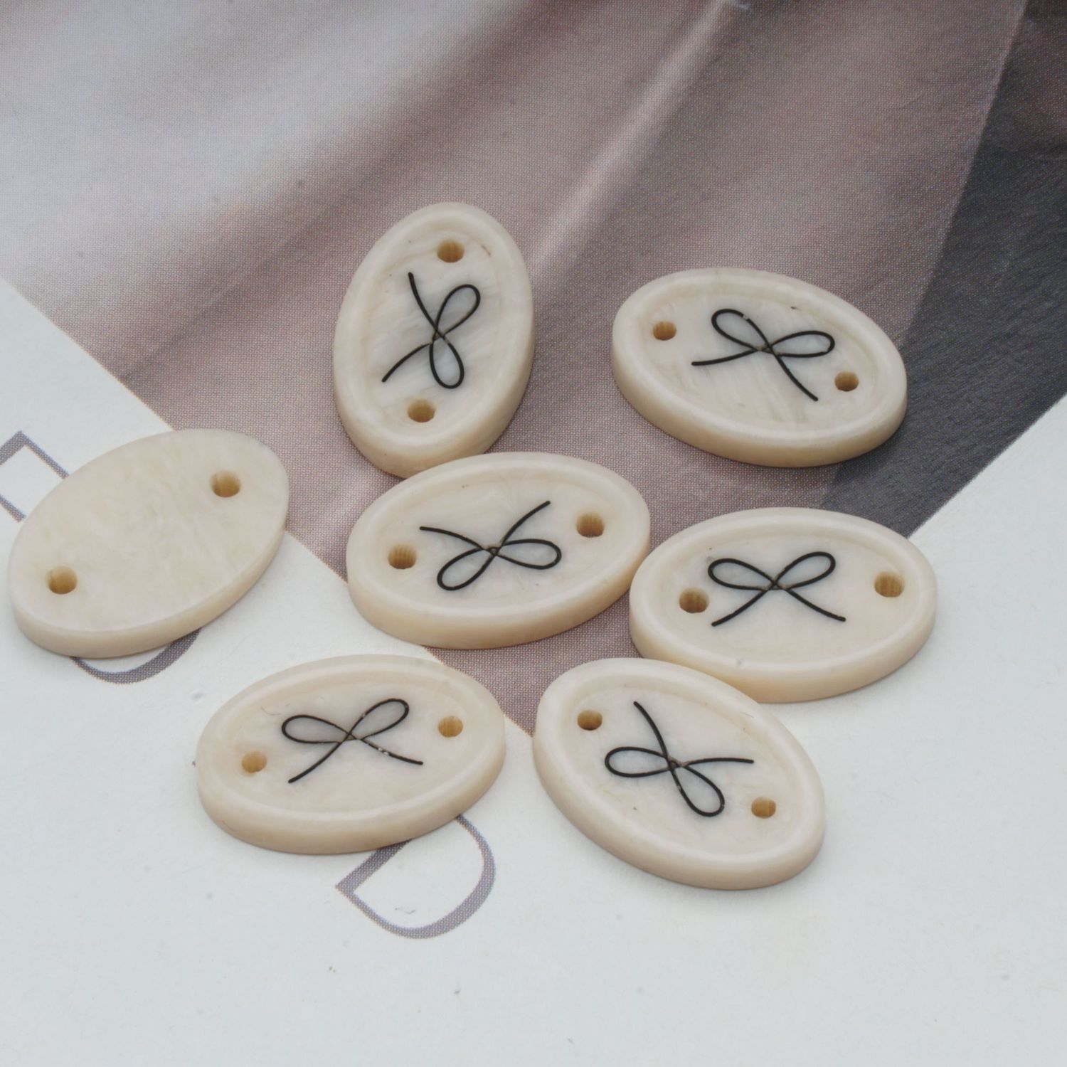 10pcs 타원형 태그 버튼 컬렉션 DIY 봉제 수제  - Sewing Label 리뷰 및 가격