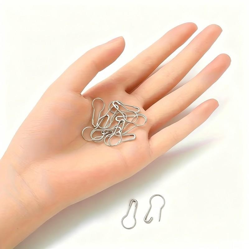 조롱박 모양의 철제 안전핀, 10개, 의류 라벨 고정, - Sewing Label 리뷰 및 가격