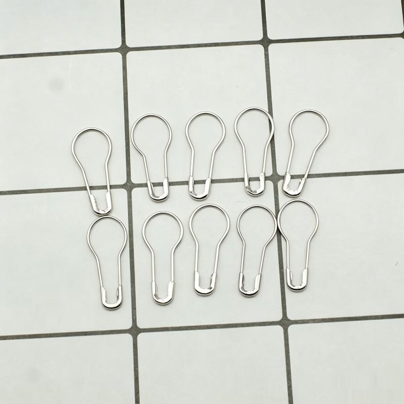 조롱박 모양의 철제 안전핀, 10개, 의류 라벨 고정, - Sewing Label 리뷰 및 가격