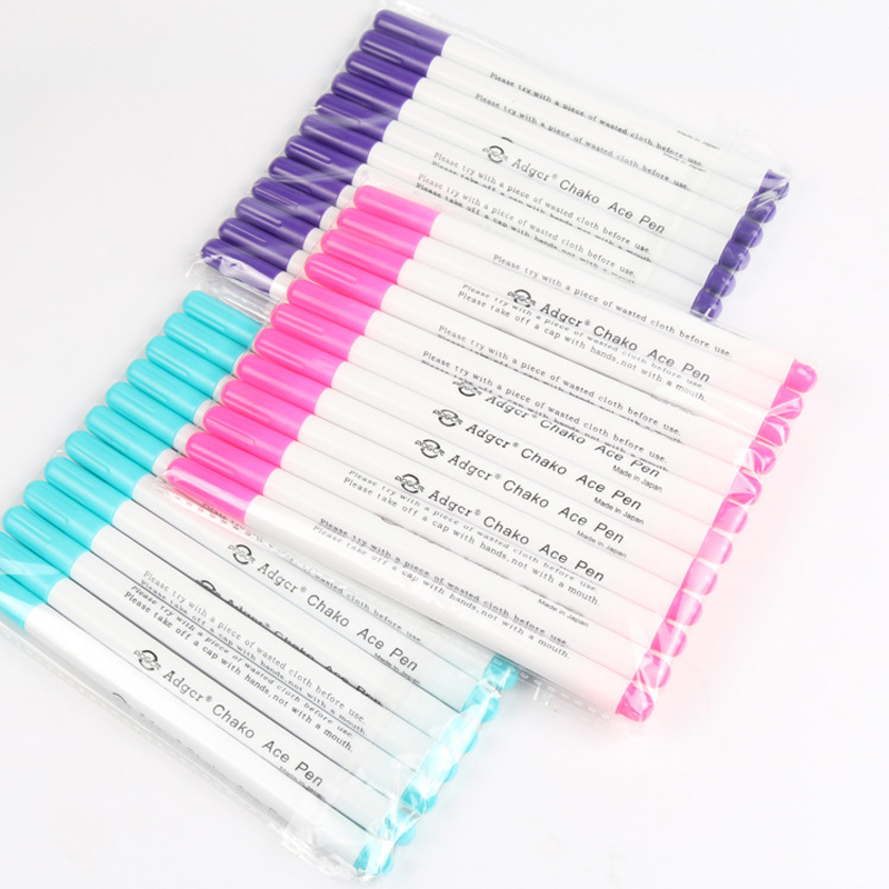 12 개/몫 물 지울 수있는 펜 DIY 잉크 마커 펜  - Fabric Marking Pen 리뷰 및 가격